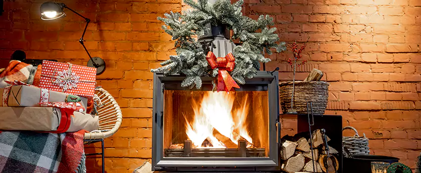Travis Industries Linear Gas Fireplace Installation in Melrose Park, Illinois
